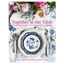 Juliska Together At The Table French Country Blue Hardcover Designer Book | Kathy Kuo Home
