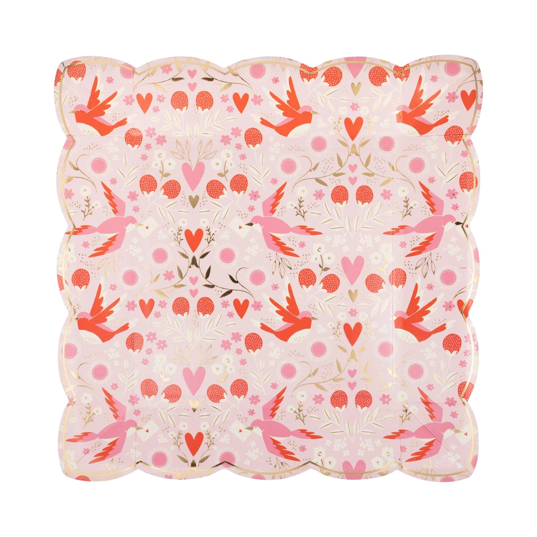 Love Birds Pattern Plate | My Mind's Eye
