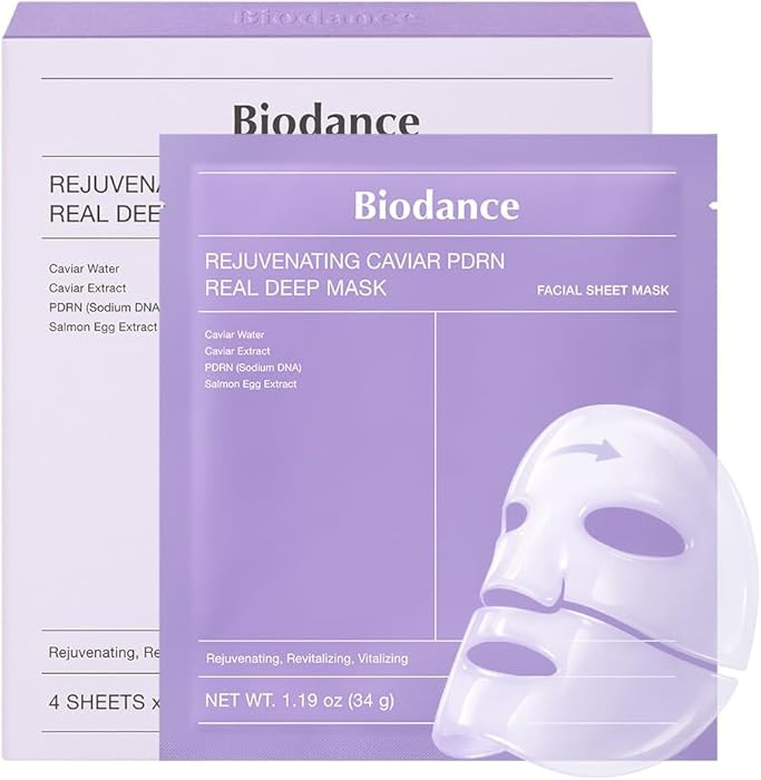 BIODANCE Rejuvenating Caviar PDRN Real Deep Mask, Overnight Hydrogel Face Mask, Skin Firming, Rad... | Amazon (US)