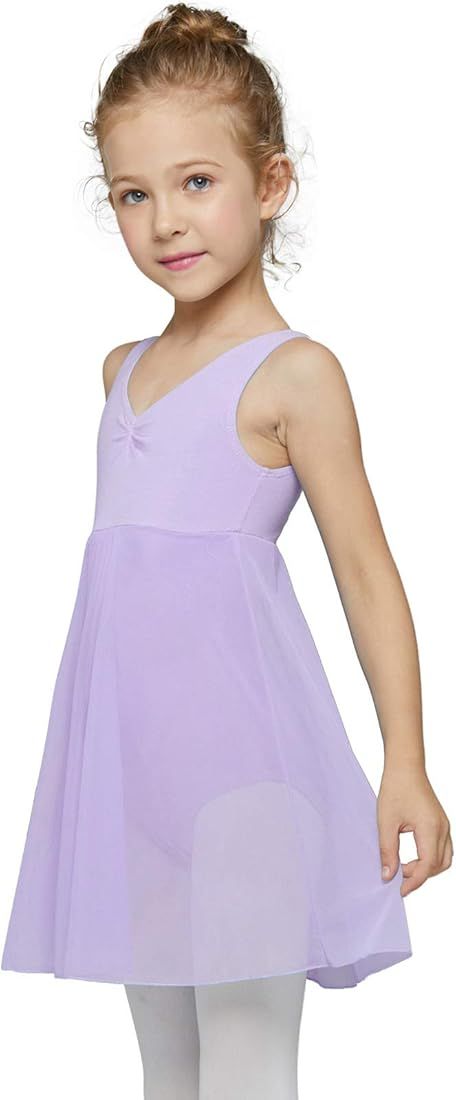 MdnMd Long Skirt Ballet Dance Leotards for Toddler Girls Ballerina Outfit Dress | Amazon (US)