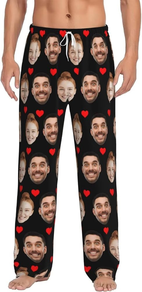 Custom Pajama Pants Personalized Pajama Bottoms With Photo Customizable Pajama For Men Women Add ... | Amazon (US)