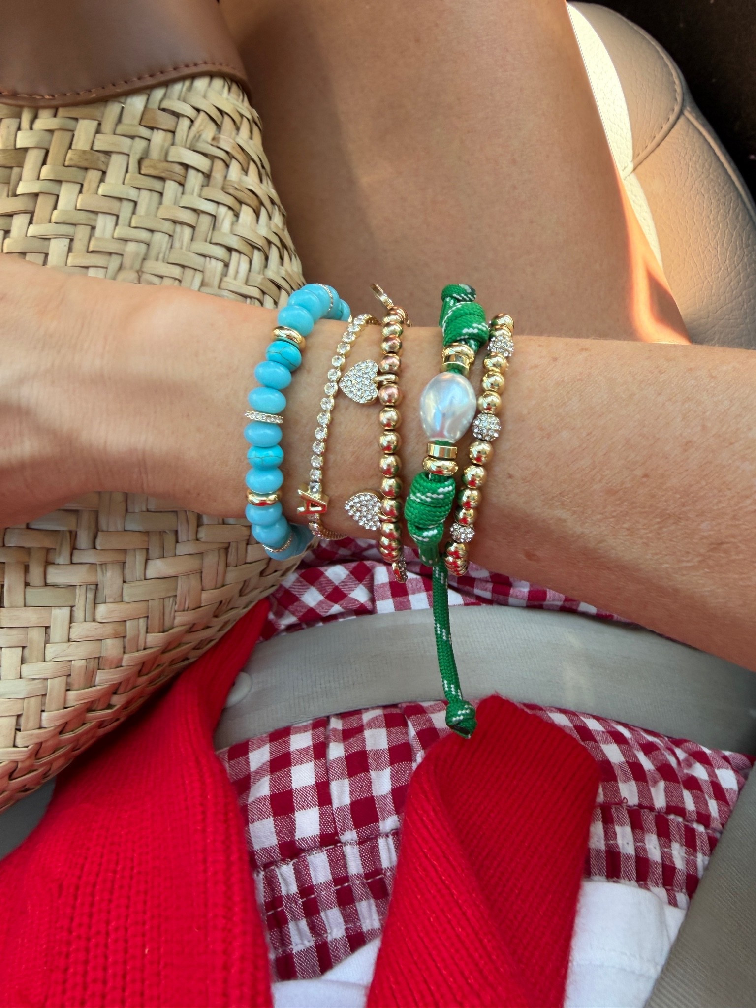 BaubleBar bracelet stack!