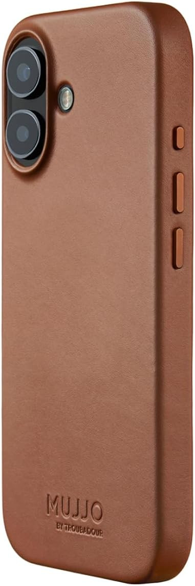 Mujjo Leather Case for iPhone 17 – MagSafe Compatible - Tan | Amazon (US)