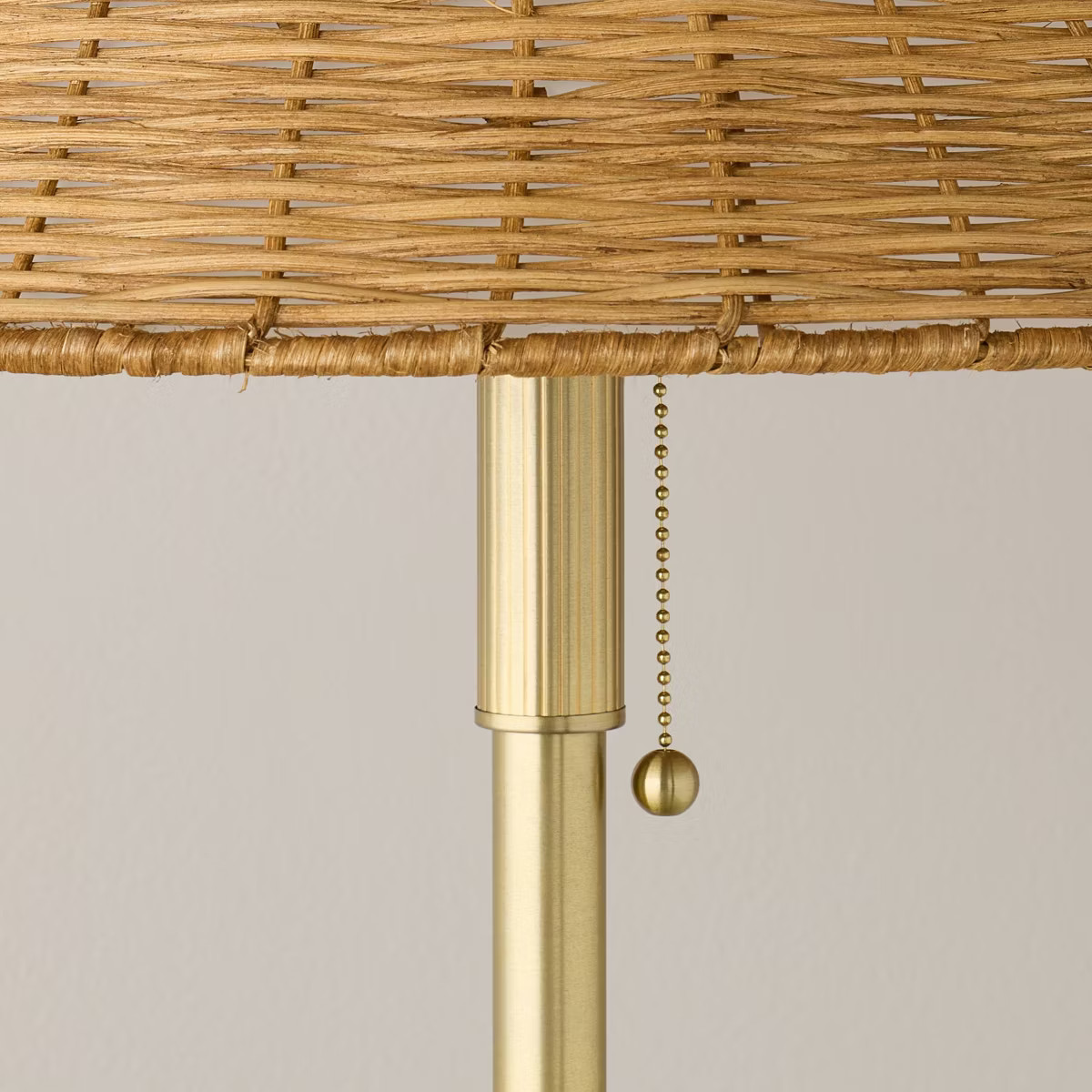 Brass with Rattan Shade Floor Lamp - Hearth & Hand™ with Magnolia | Target