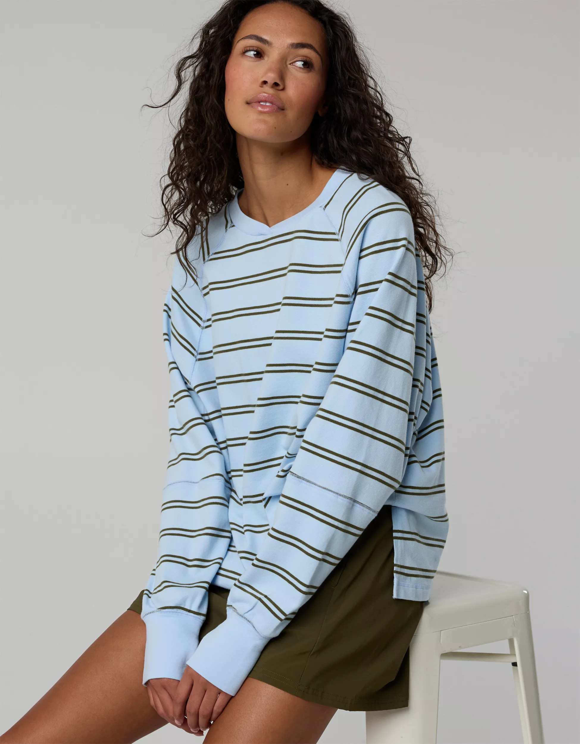 OFFLINE By Aerie Pique Long Sleeve T-Shirt | Aerie