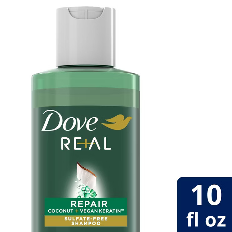 Dove Beauty Real Repair Coconut & Vegan Keratin Sulfate-Free Shampoo - 10 fl oz | Target