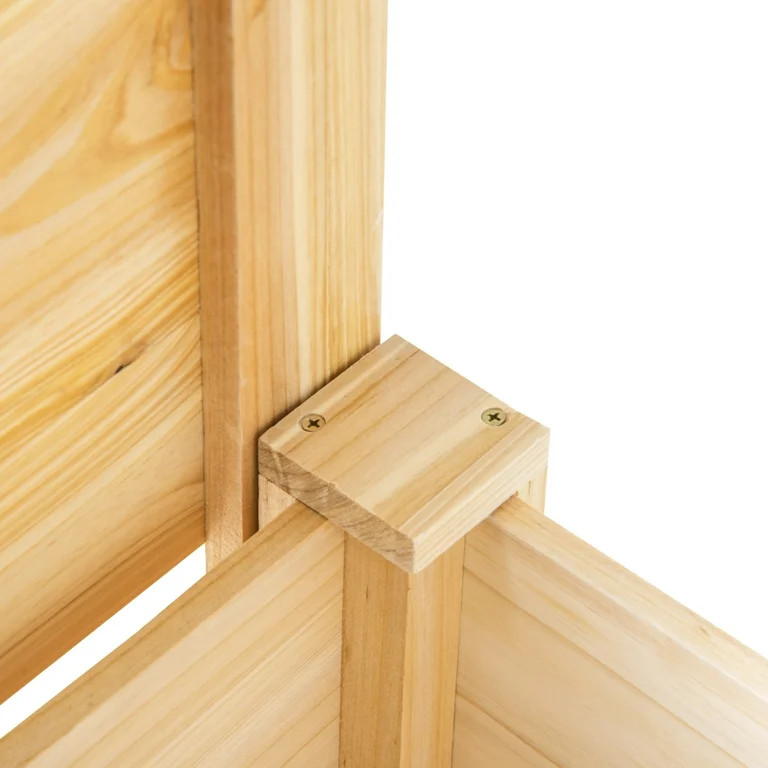 Outsunny Raised Garden Bed Set of 3, Elevated Wood Planter Box with Legs and Bed Liner for Backya... | Walmart (US)