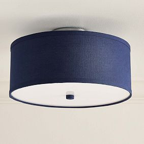 Linen Drum Flush Mount (16") | Pottery Barn Teen