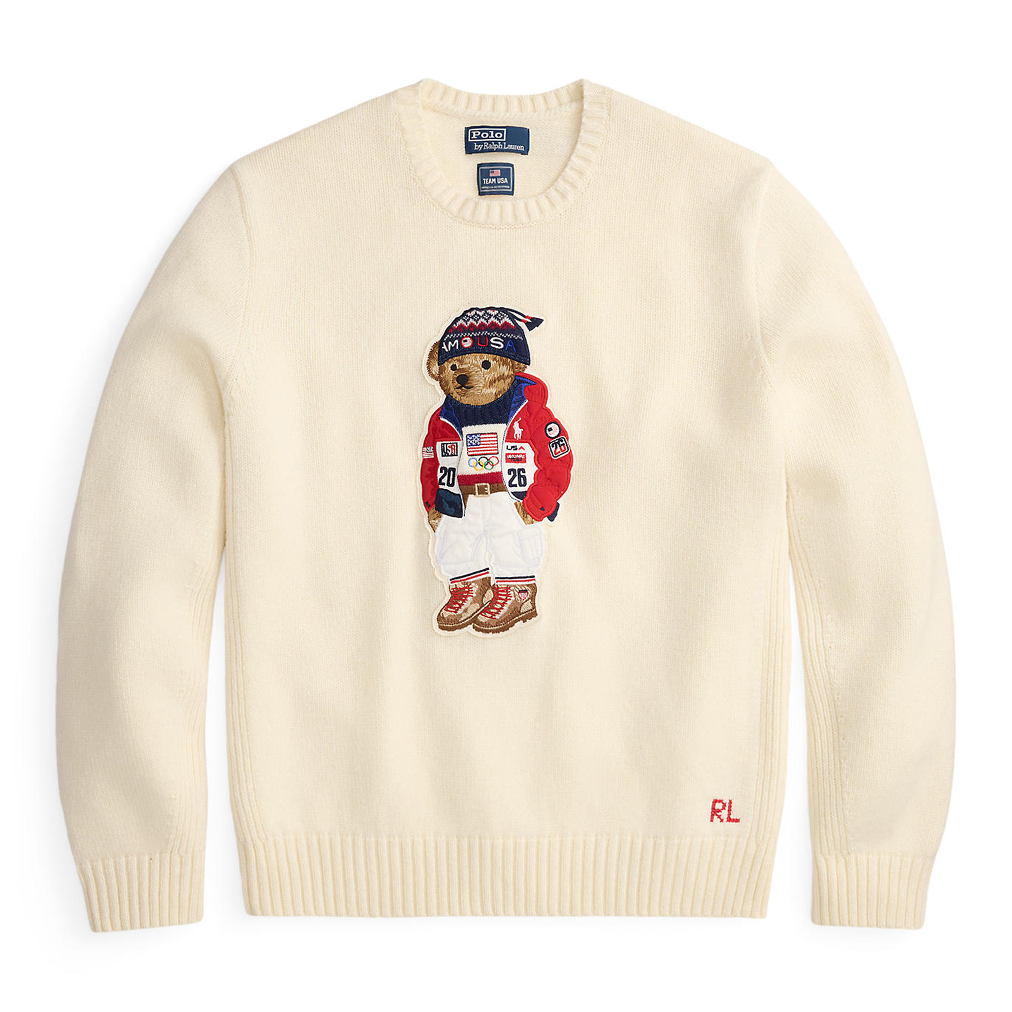 Men's Polo Ralph Lauren Team USA Polo Bear Sweater | Fanatics