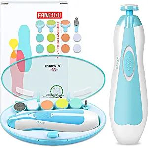 Baby Nail Trimmer Electric, FANSIDI Baby Nail Clippers Safe Baby Nail File Kit with Extra 12 Repl... | Amazon (US)