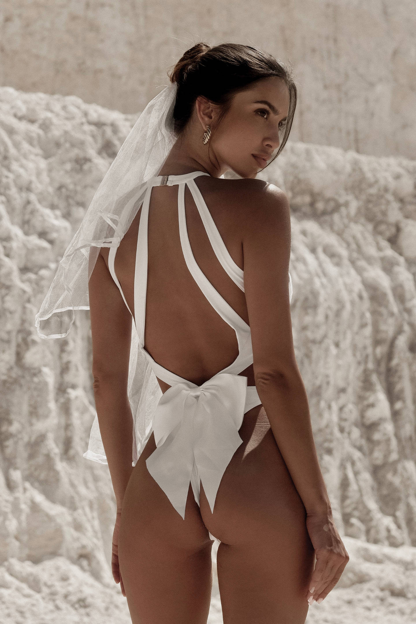 Bellisa Personalised White Bridal One Piece Swimsuit | ALT SWIM