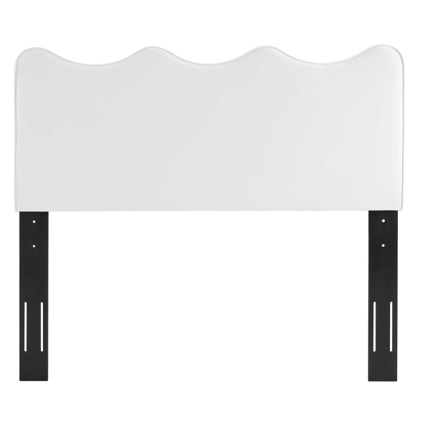 Modway Athena Performance Velvet Twin Headboard in White | Walmart (US)