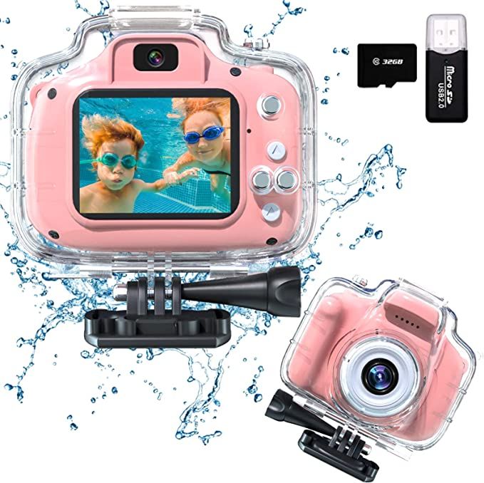 Kids Waterproof Underwater Camera Toys for 3-12 Year Old Boys Girls Birthday Gifts Children HD Di... | Amazon (US)