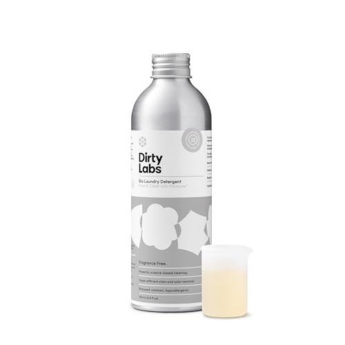Dirty Labs | Scent Free | Bio-Liquid Laundry Detergent | 32 Loads (8.6 fl oz) | Hyper-Concentrated | High Efficiency & Standard Machine Washing | Nontoxic, Biodegradable | Stain & Odor Removal | Amazon (US)