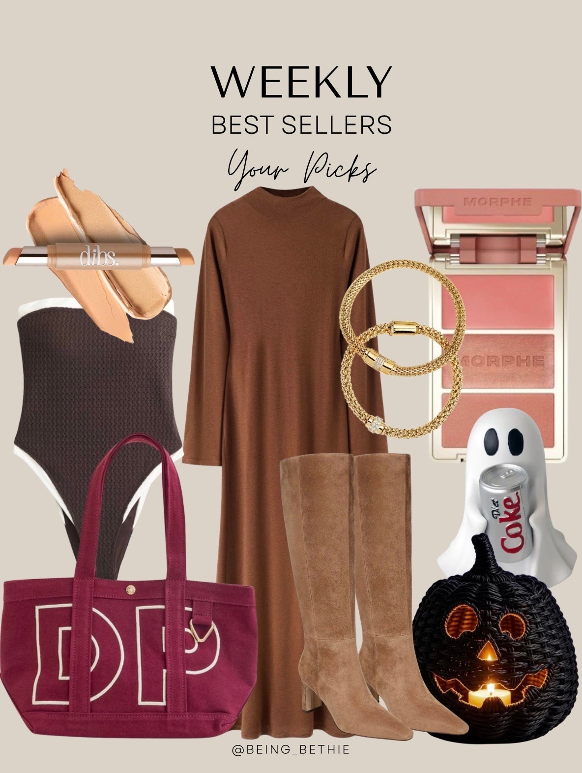 Weekly best sellers your picks! 

Dress, make up, swimsuit, bag, fall style, bracelet, pumpkin, Halloween, home decor

#LTKSaleAlert #LTKHome #LTKSeasonal