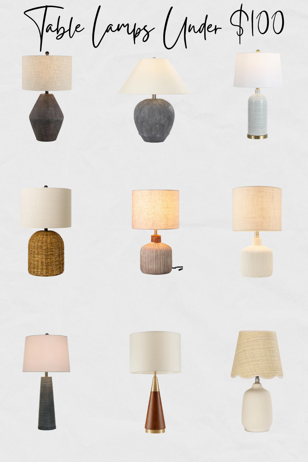 Table Lamps Under $100, Affordable Table Lamps, Table lamps for bedroom, table lamps for living room, Ceramic table lamps

#tablelamps #lighting #affordablefinds 

 #LTKHome #LTKSaleAlert