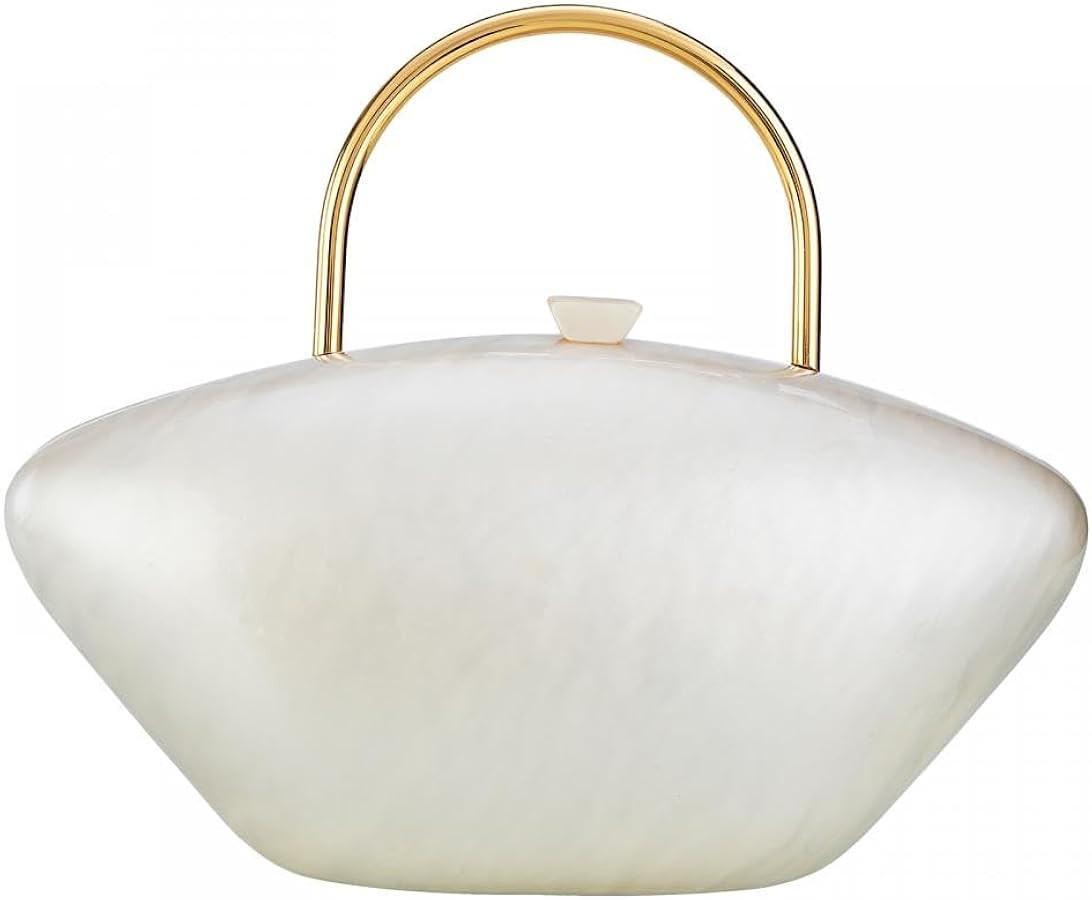 Gets Acrylic Purses and Handbags for Women Shell Shape Shoulder Crossbody Bag with Chain Clutch P... | Amazon (US)