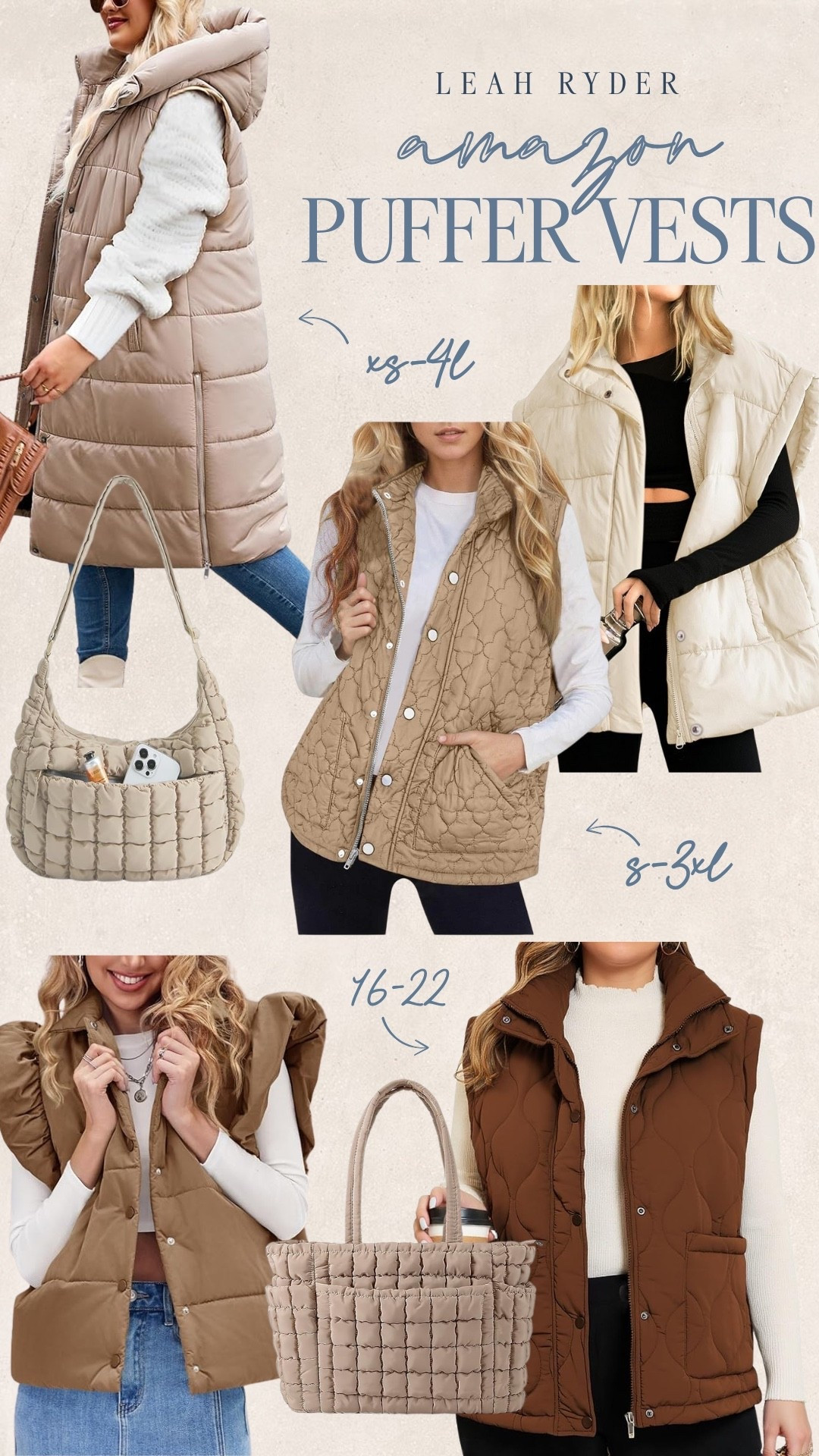 These Amazon puffer vests are must-haves for layering during the cold-weather months. With quilted, longline, and cropped options in neutral tones, these winter vests are perfect for everyday wear and come in sizes XS–4X.

#LTKSeasonal #LTKStyleTip #LTKPlusSize