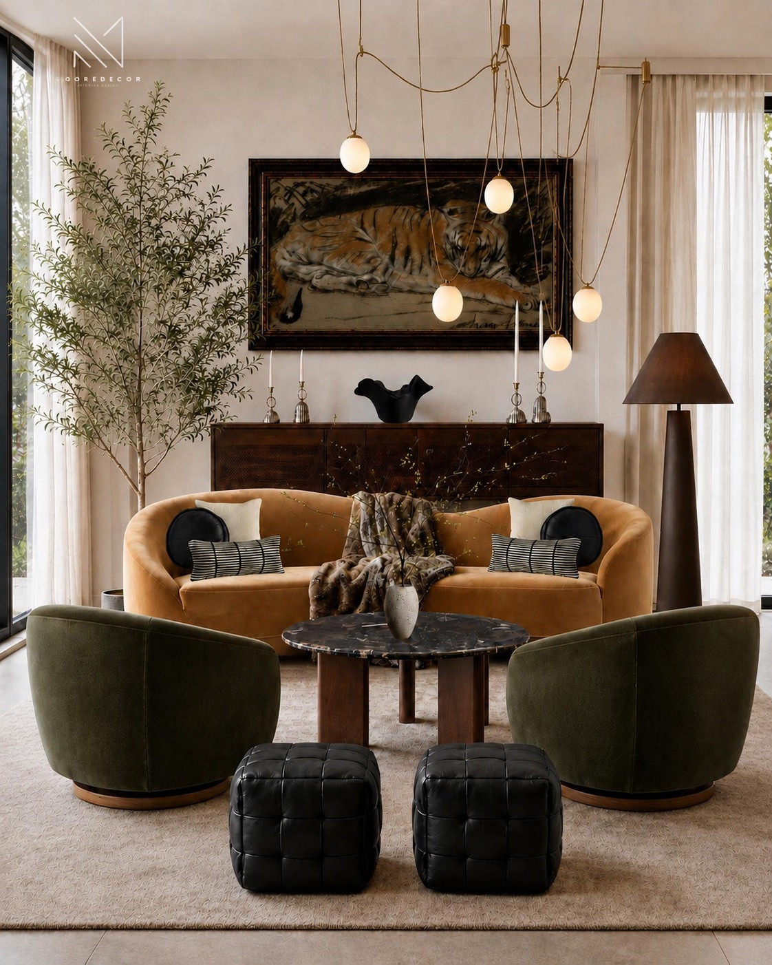 Warm, moody living room goals all from @CB2  🧡 Shop it all!

#LTKHome #LTKStyleTip #LTKSeasonal #modernorganicdesign #livingroomdecor #velvetsofa #interiordesigninspo #cozyhomedecor

#LTKHome