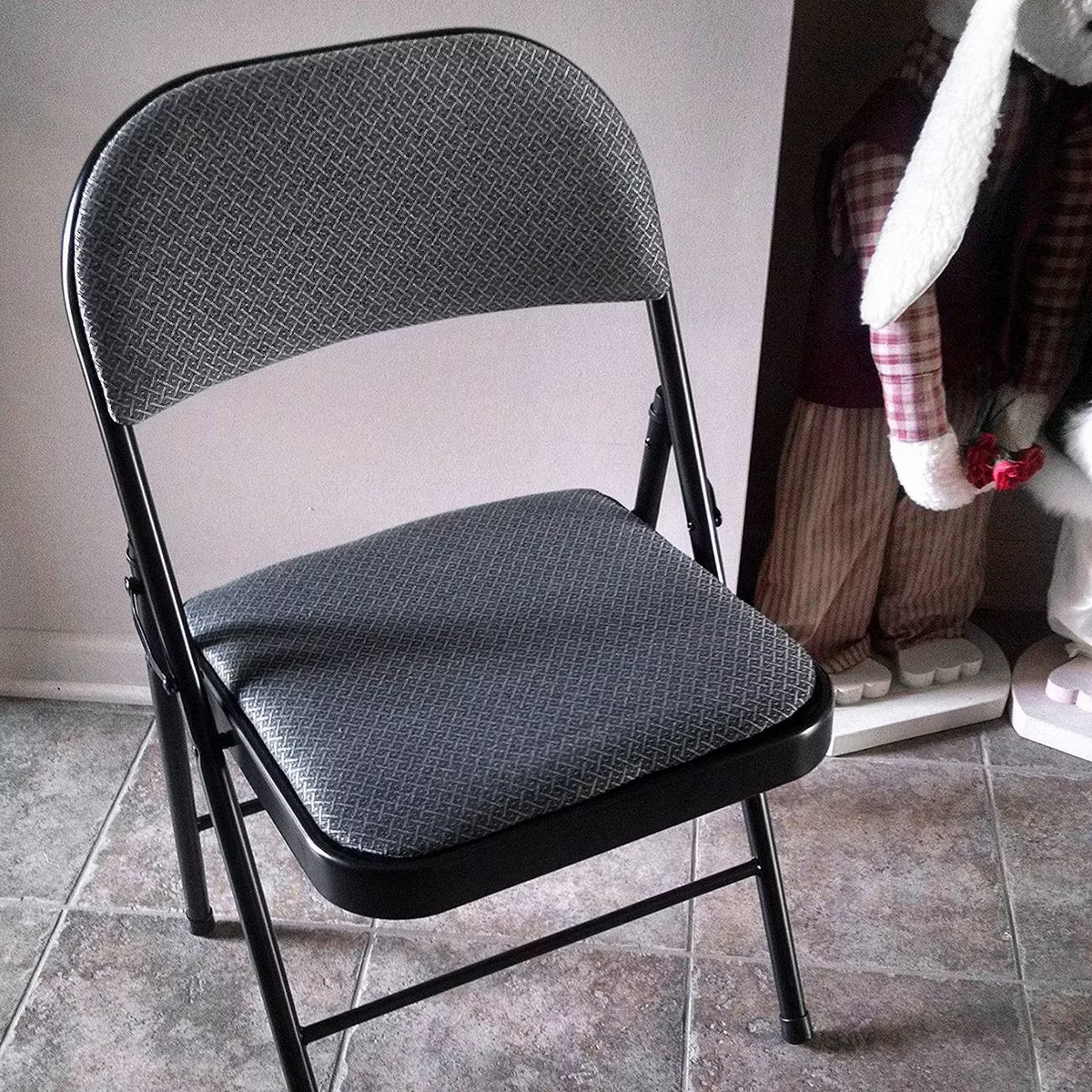 Peakform Fabric Padded Folding Chair Black | Target