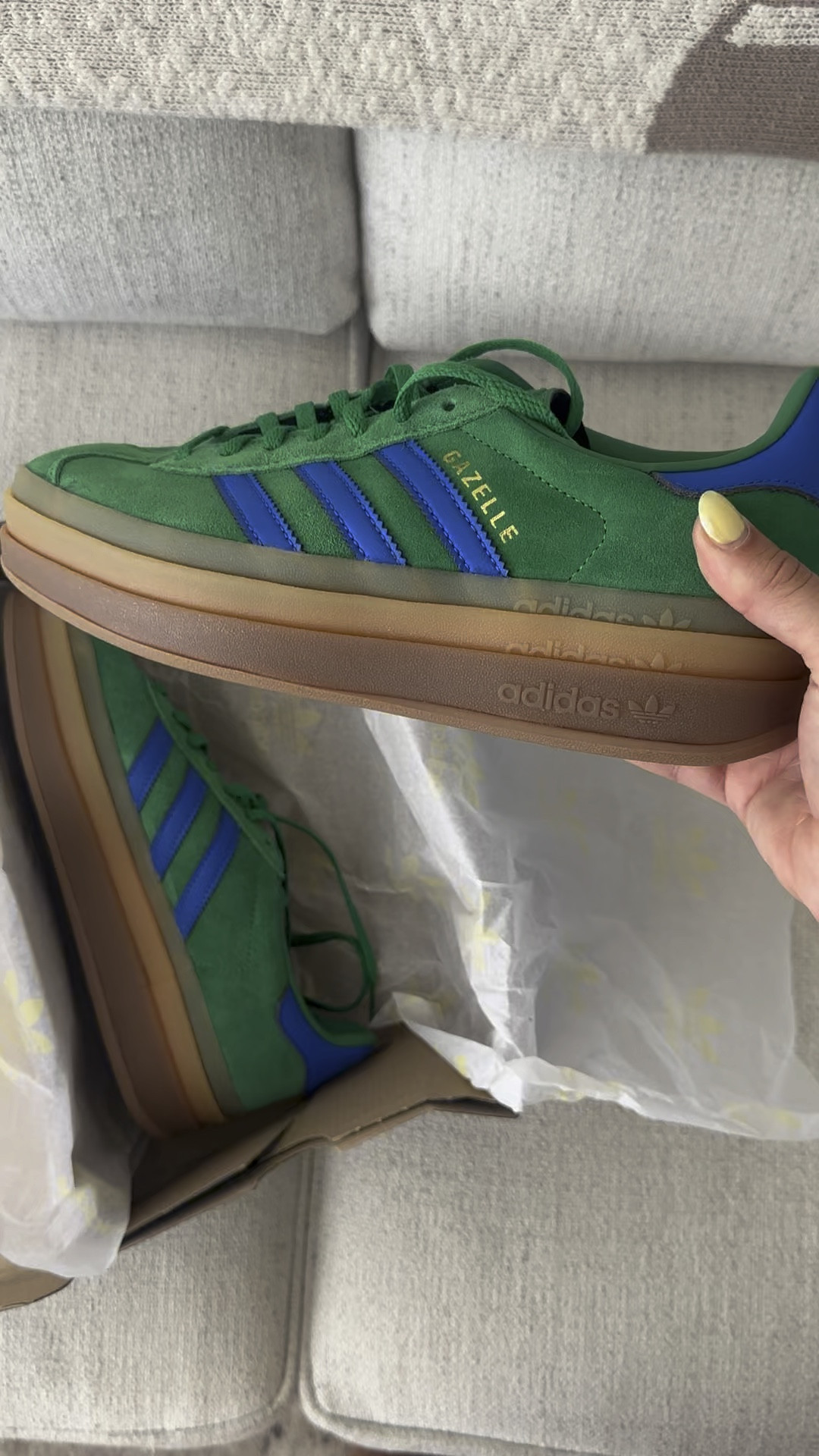 my new fall obsession! 💚💙 Fall shoes, Adidas gazelle bold, fall sneakers 

#LTKShoeCrush #LTKTravel #LTKStyleTip