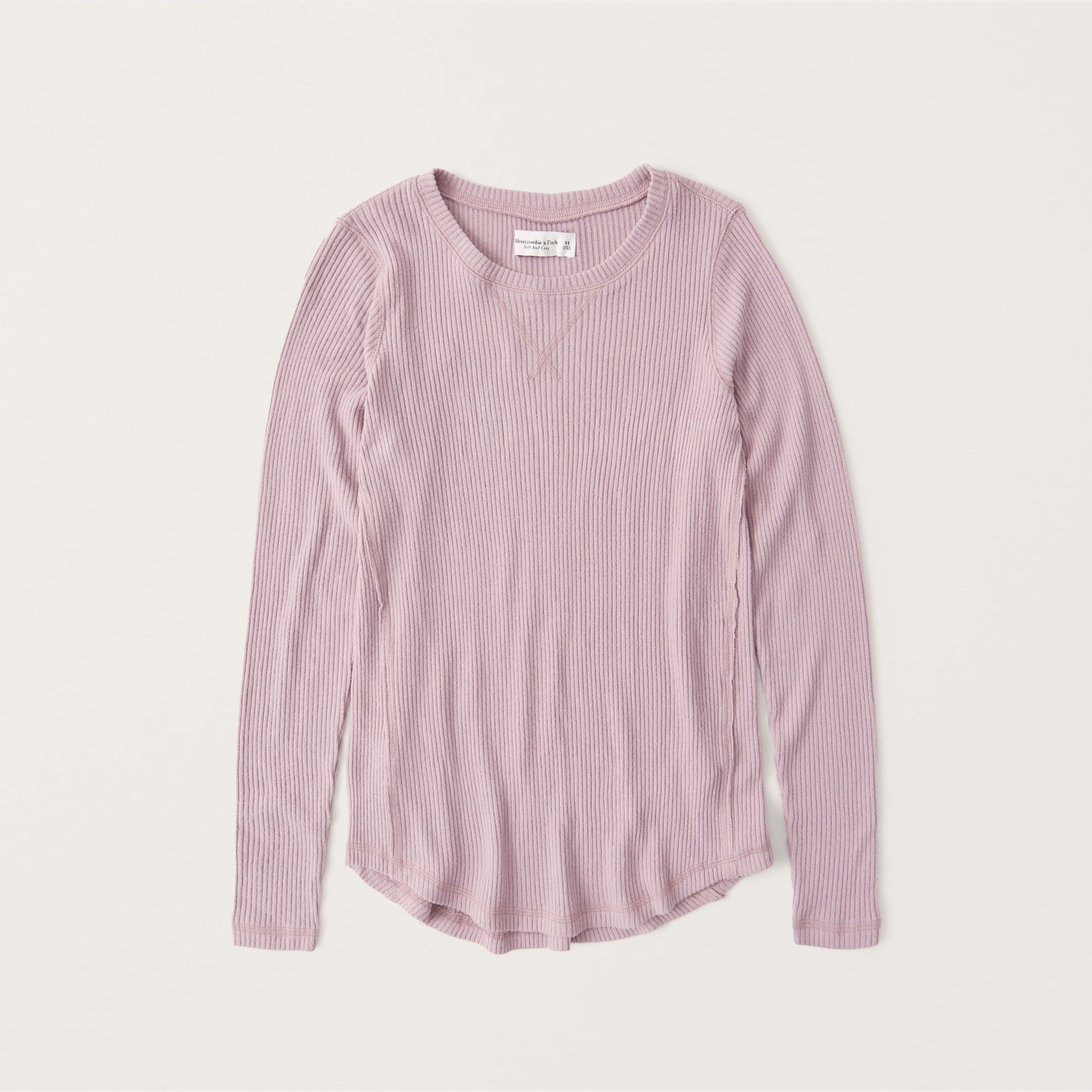 Long-Sleeve Ribbed Legging Tee | Abercrombie & Fitch (US)