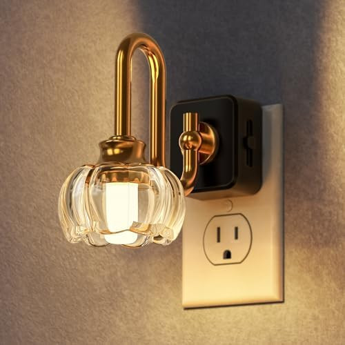 Night Light,Night Lights Plug into Wall,Flower LED Nightlight | Slide Dimming 0%-100% Brightness ... | Amazon (US)