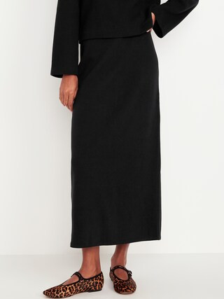Cozy Maxi Column Skirt | Old Navy (US)