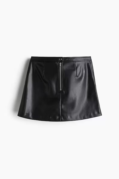 H & M - A-line mini skirt - Black | H&M (US + CA)