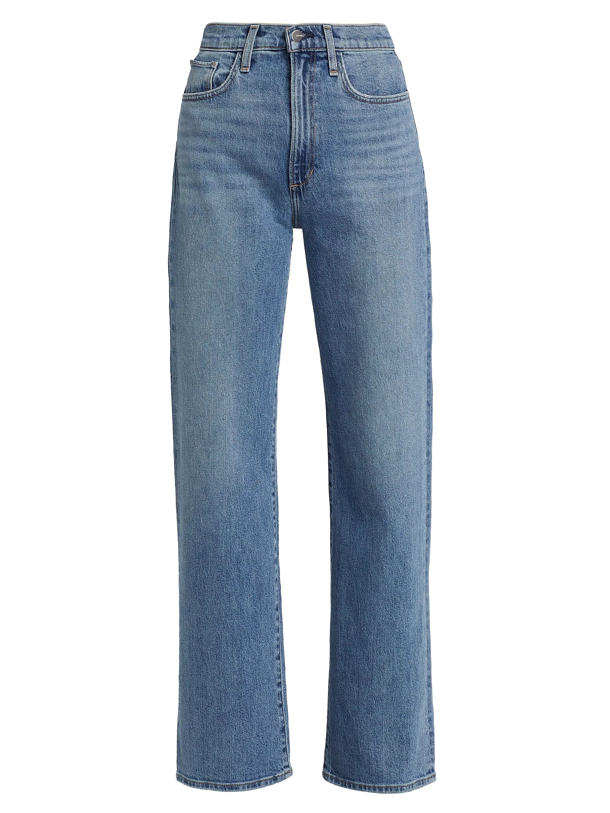 The Margot High-Rise Straight Jeans | Saks Fifth Avenue