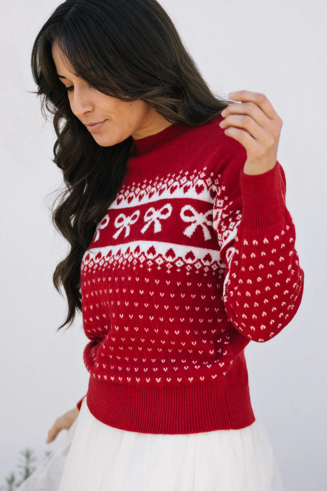 Bonnie Bow Knit Sweater | Morning Lavender