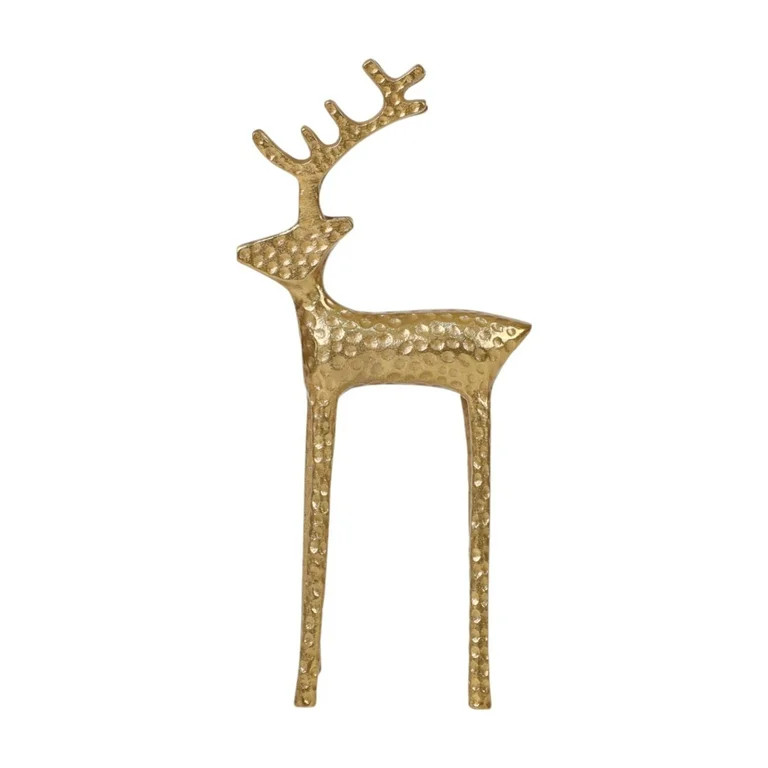 Reindeer Christmas Tabletop Decoration, Gold, 13", by Holiday Time | Walmart (US)