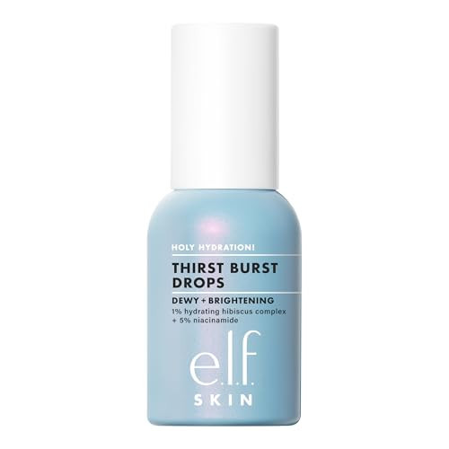 e.l.f. SKIN Holy Hydration! Thirst Burst Drops, Serum For A Radiant Complexion Instantly & Over Time, Made With Hyaluronic Acid, Vegan & Cruelty-Free | Amazon (US)