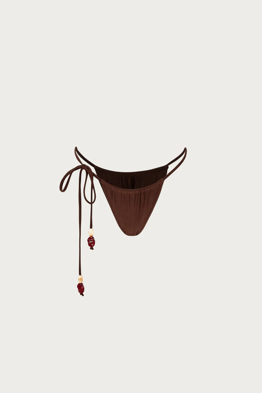 Stone Beaded String Bottom (Chocolate Brown) | SAME