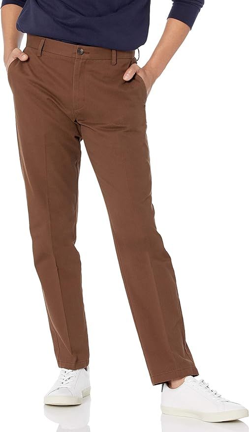 Amazon Essentials Men's Slim-Fit Wrinkle-Resistant Flat-Front Chino Pant | Amazon (US)