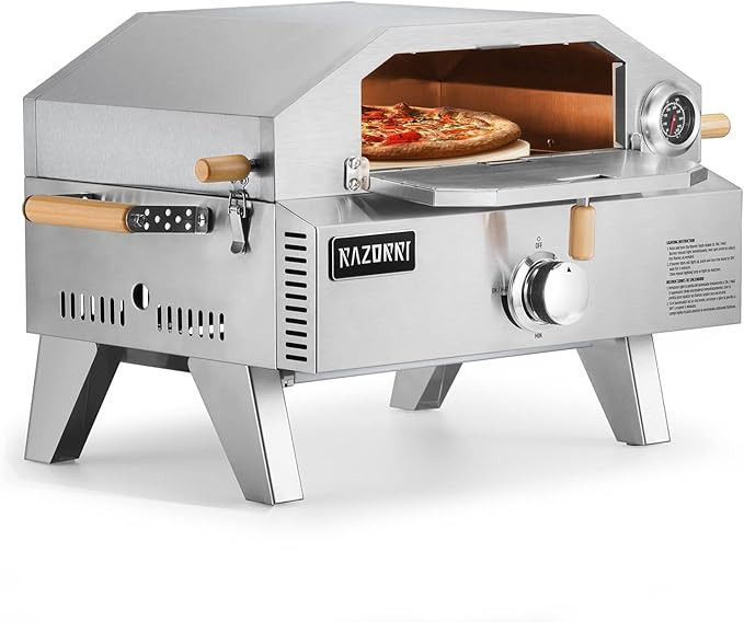 Razorri Comodo Outdoor Gas Pizza Oven Portable Propane Stainless Steel, 2-in-1 Fire Griller and P... | Amazon (US)
