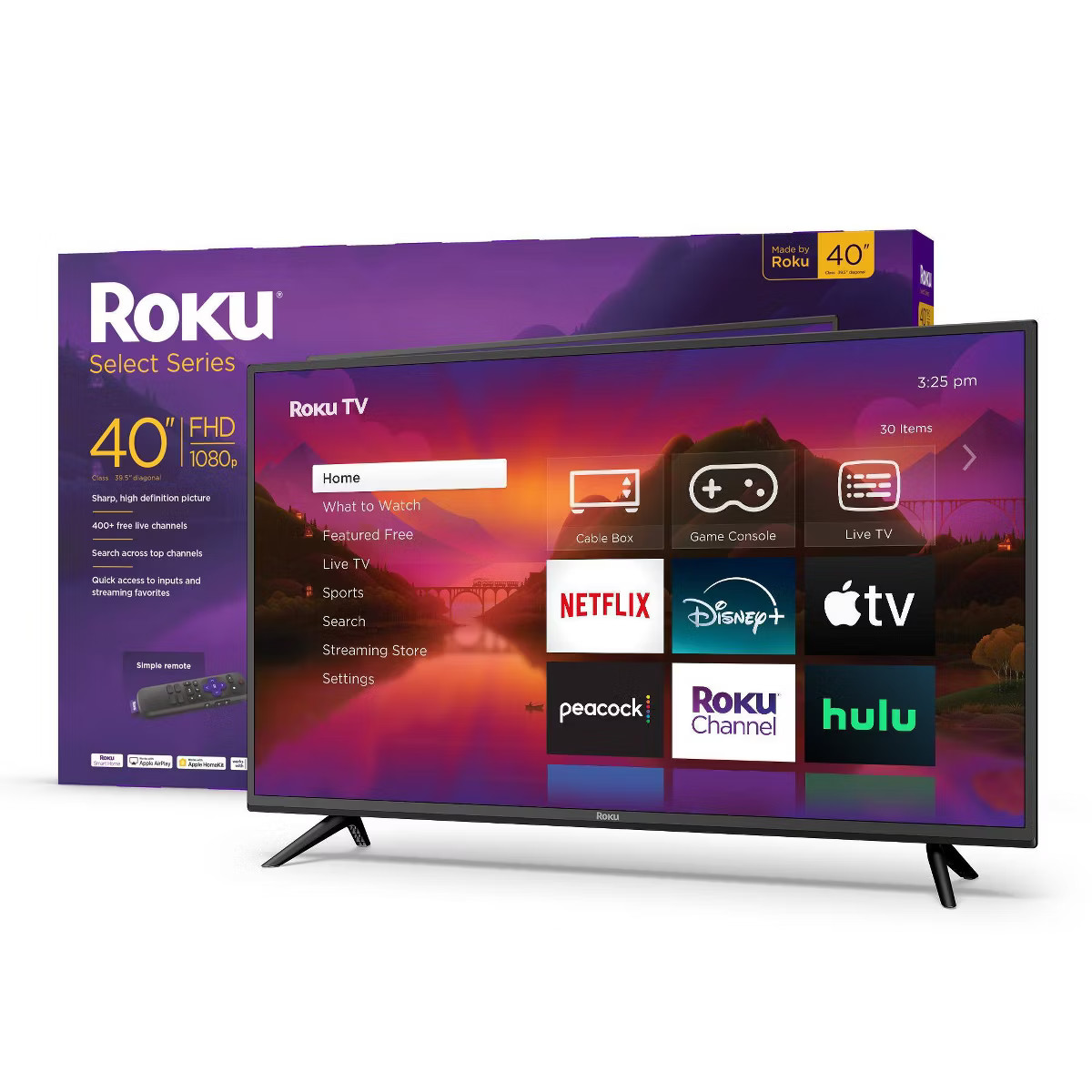 Roku 40" Select Series 1080p Full HD Smart Roku TV with Roku TV Remote: Wi-Fi, LED | Target