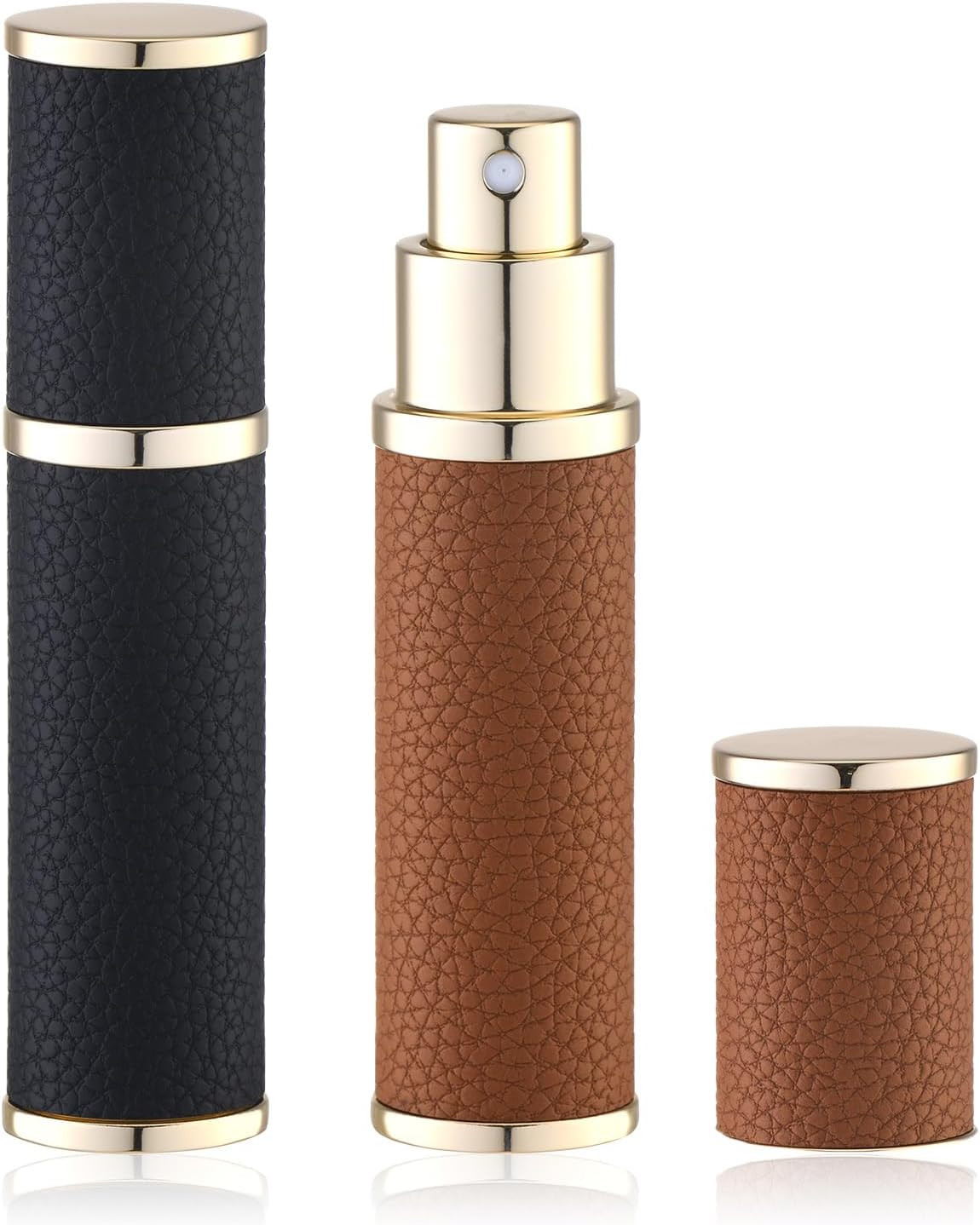 Travel Perfume Bottle Refillable, 10ml Leather Cologne Atomizer | Amazon (US)
