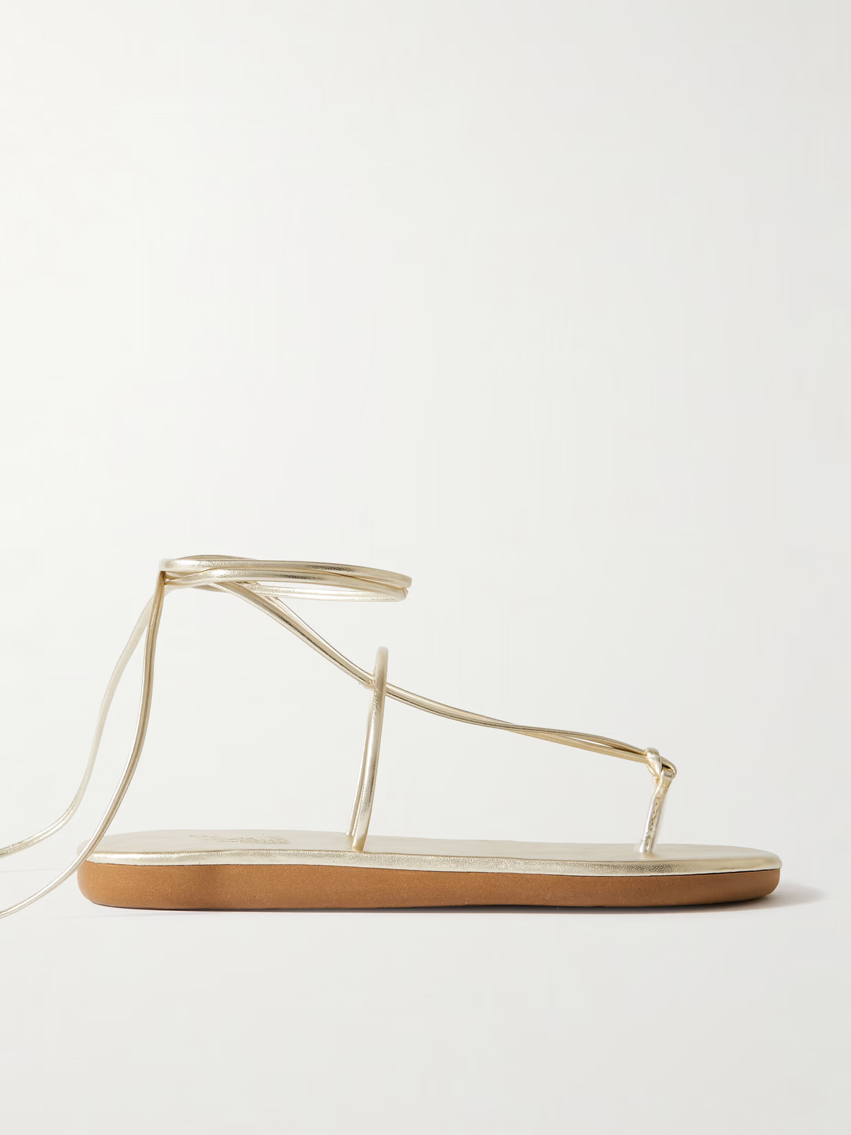 Ancient Greek Sandals - Chordi Braided Metallic Leather Sandals - Gold | NET-A-PORTER (US)