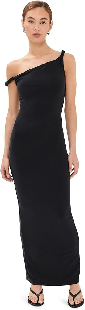 Good American Women's Sandwashed Jersey Twist Shoulder Maxi Dress | Amazon (US)