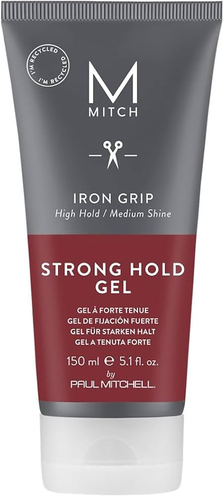 MITCH by Paul Mitchell Iron Grip Strong Hold Gel, High Hold, Medium Shine, For All Hair Types + T... | Amazon (US)