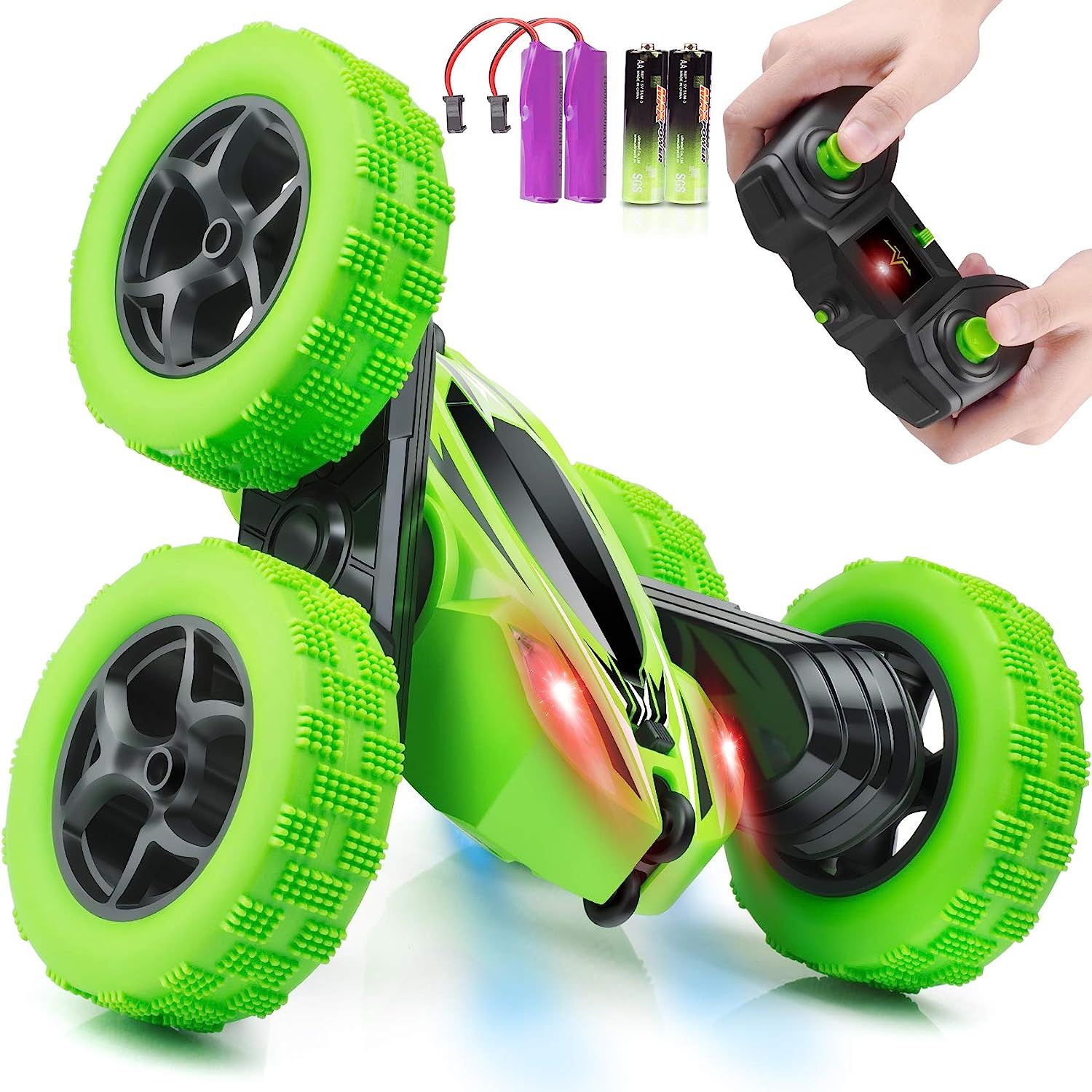 Remote Control Car, ORRENTE RC Cars Stunt Car Toy, 4WD 2.4Ghz Double Sided 360° Rotating RC Car ... | Amazon (US)