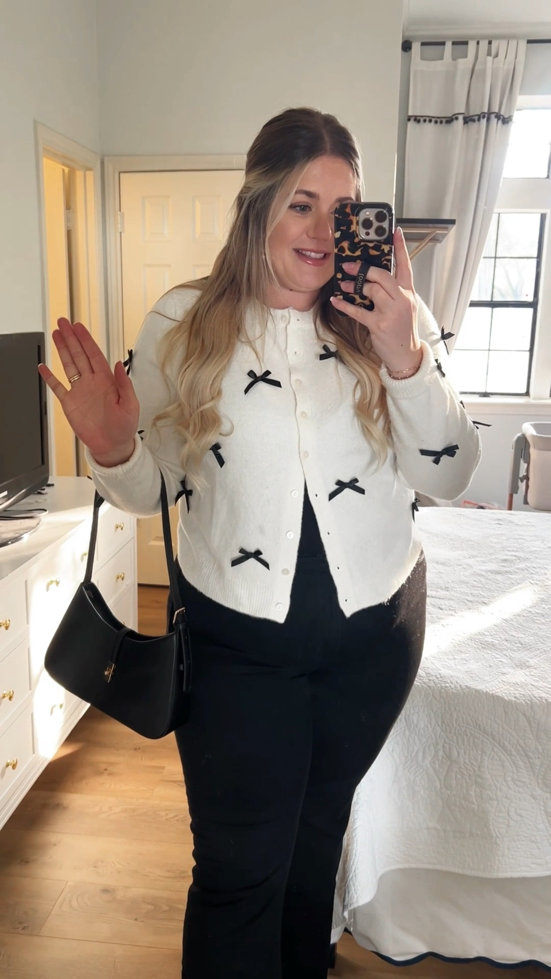 Such a cute and easy midsize holiday outfit idea whether you’re heading to a Christmas party, family dinner, or festive photos. Classic, cozy, and budget-friendly — the best combo 🎀🖤

midsize holiday outfit, Black Friday fashion deals, affordable holiday outfits, bow cardigan outfit, Christmas outfit ideas, midsize style inspiration, winter wardrobe staples, holiday party outfit for midsize women, classic holiday style, Black Friday sweater sale, under $20 jeans, Christmas fashion trends

#LTKHoliday #LTKMidsize #LTKootd