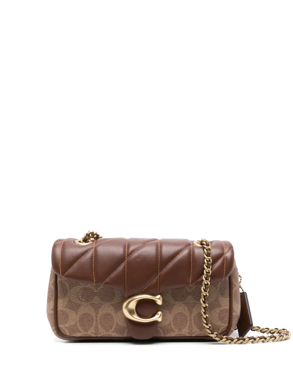 Coach Quilted Tabby Shoulder Bag  | Brown | FARFETCH UK | Farfetch Global