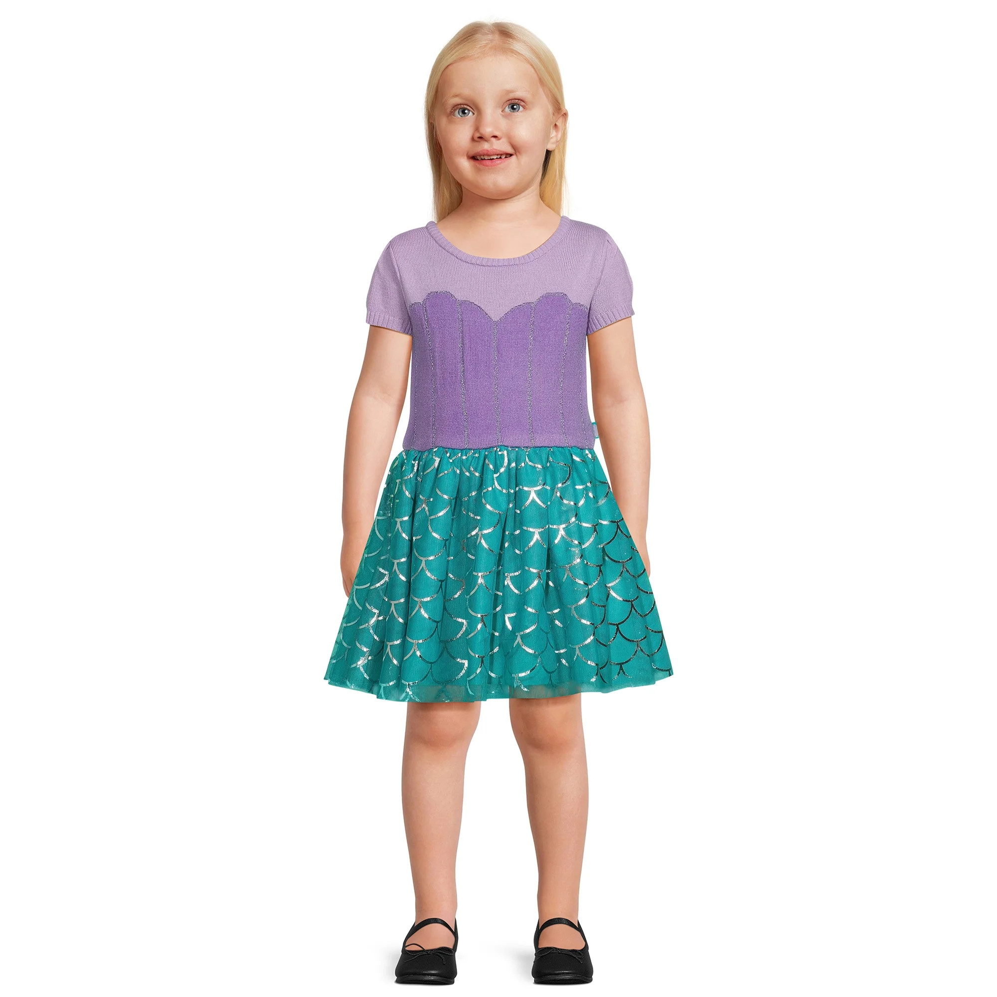 Disney Toddler Girls Little Mermaid Cosplay Dress, Sizes 12M-5T - Walmart.com | Walmart (US)