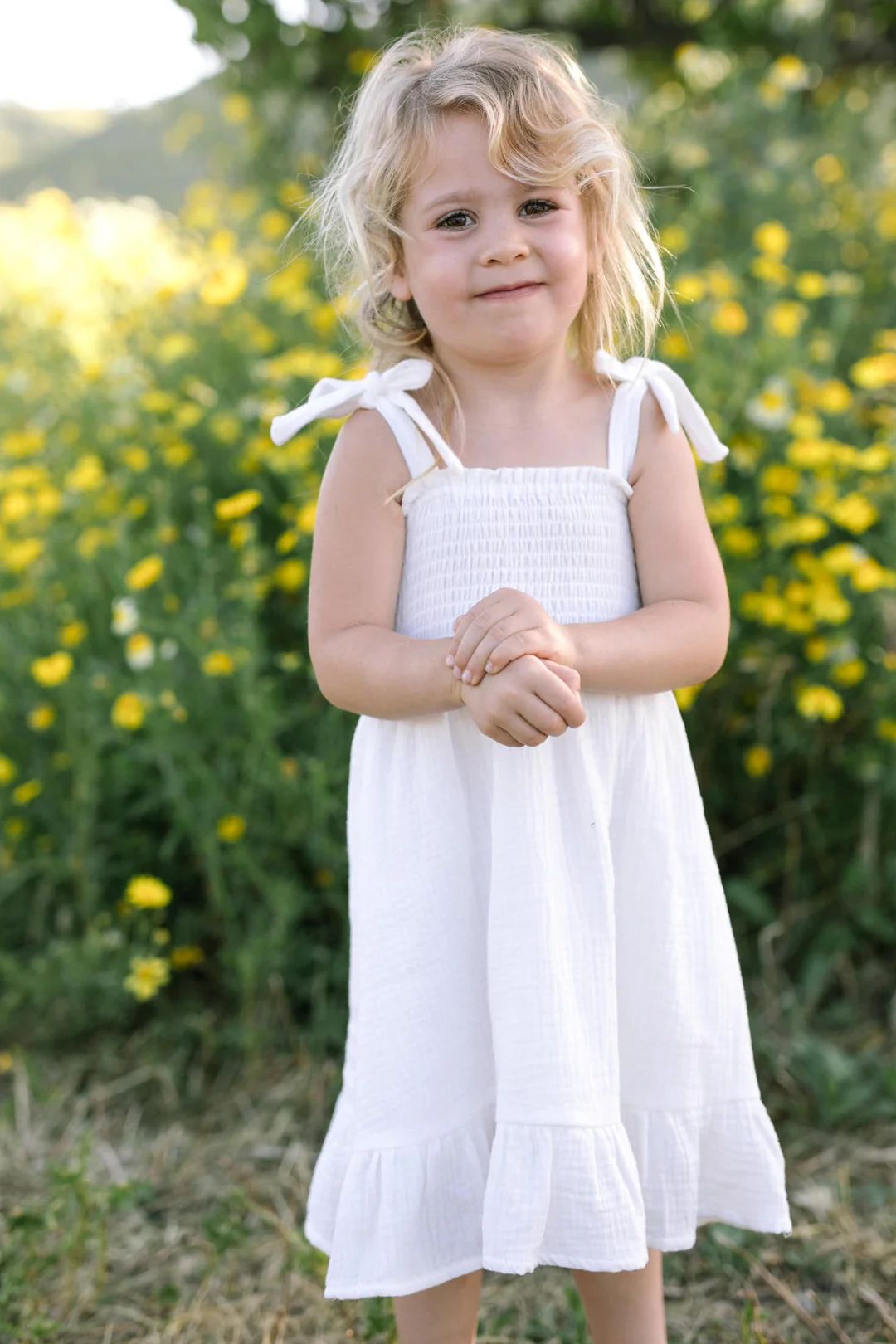 Mini Claire Smocked Dress | Morning Lavender