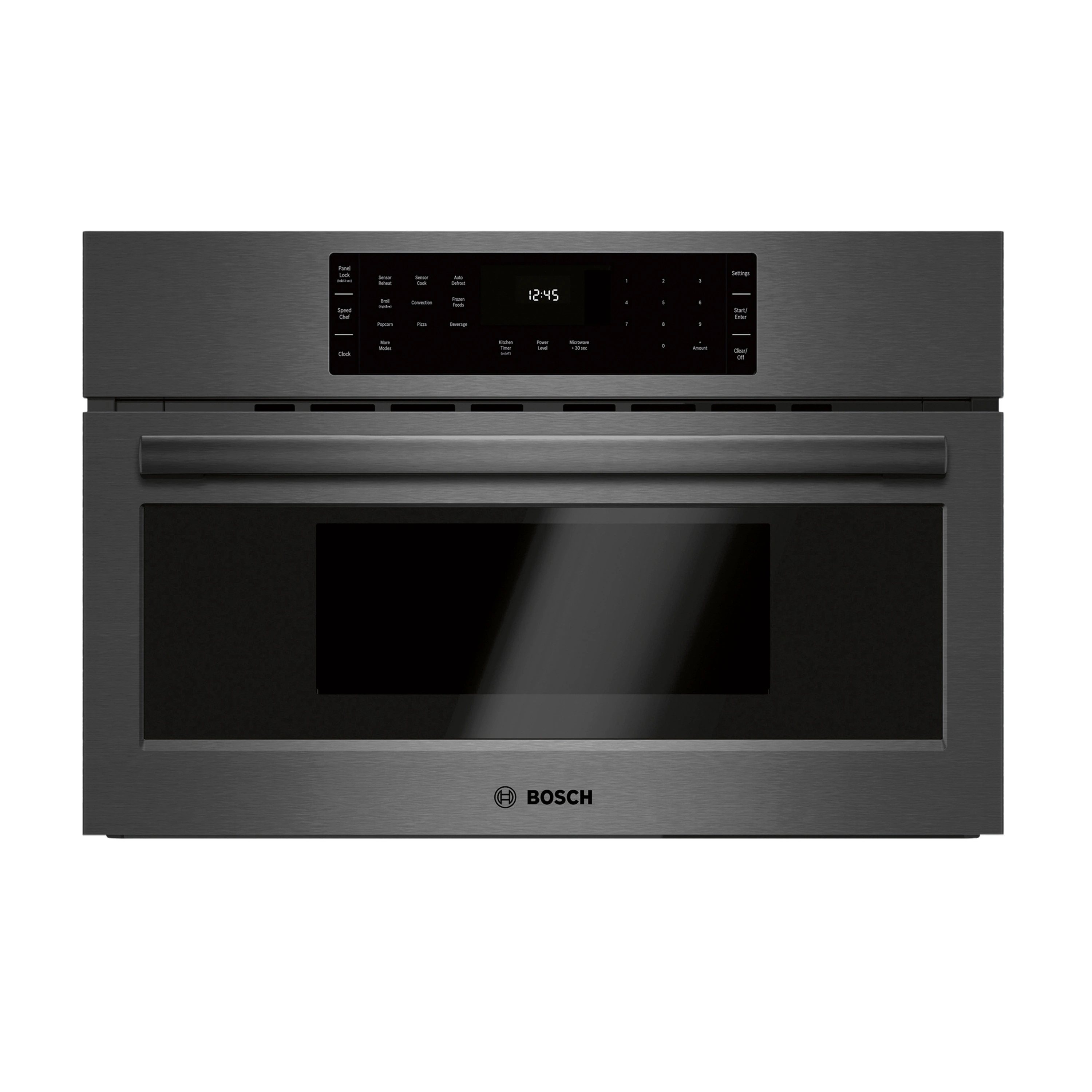 Bosch 800 Series 1.6-cu ft 1000 -Watt 29.75-in Built-In Microwave ( Black Stainless Steel ) | HMC80242UC | Lowe's