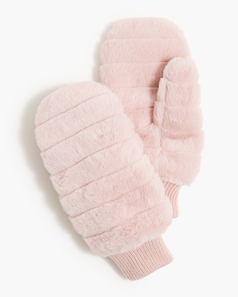 Faux fur-lined mittens | J.Crew Factory