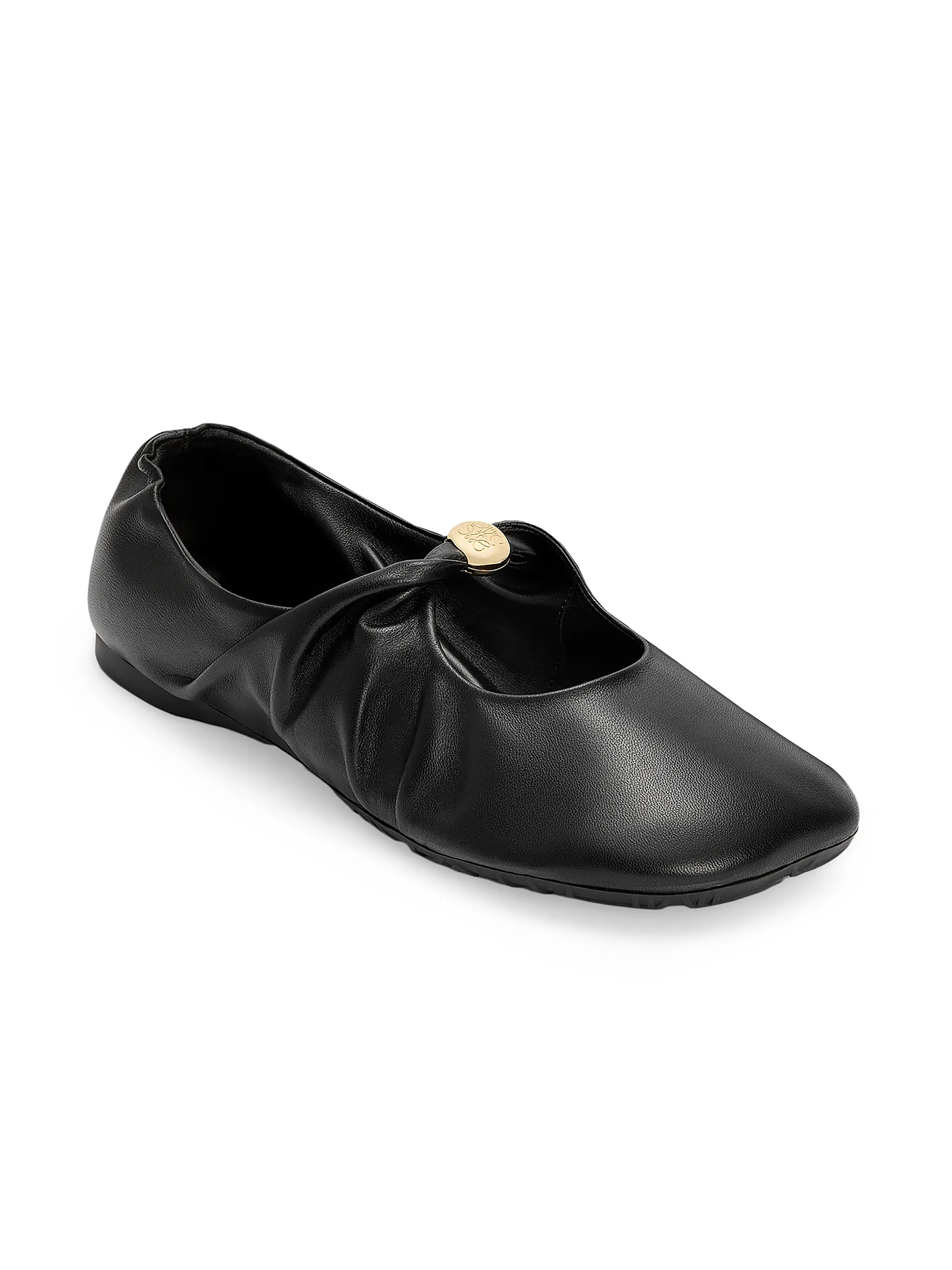 LOEWE Pebble Soft Ballerina Flats | Saks Fifth Avenue | Saks Fifth Avenue