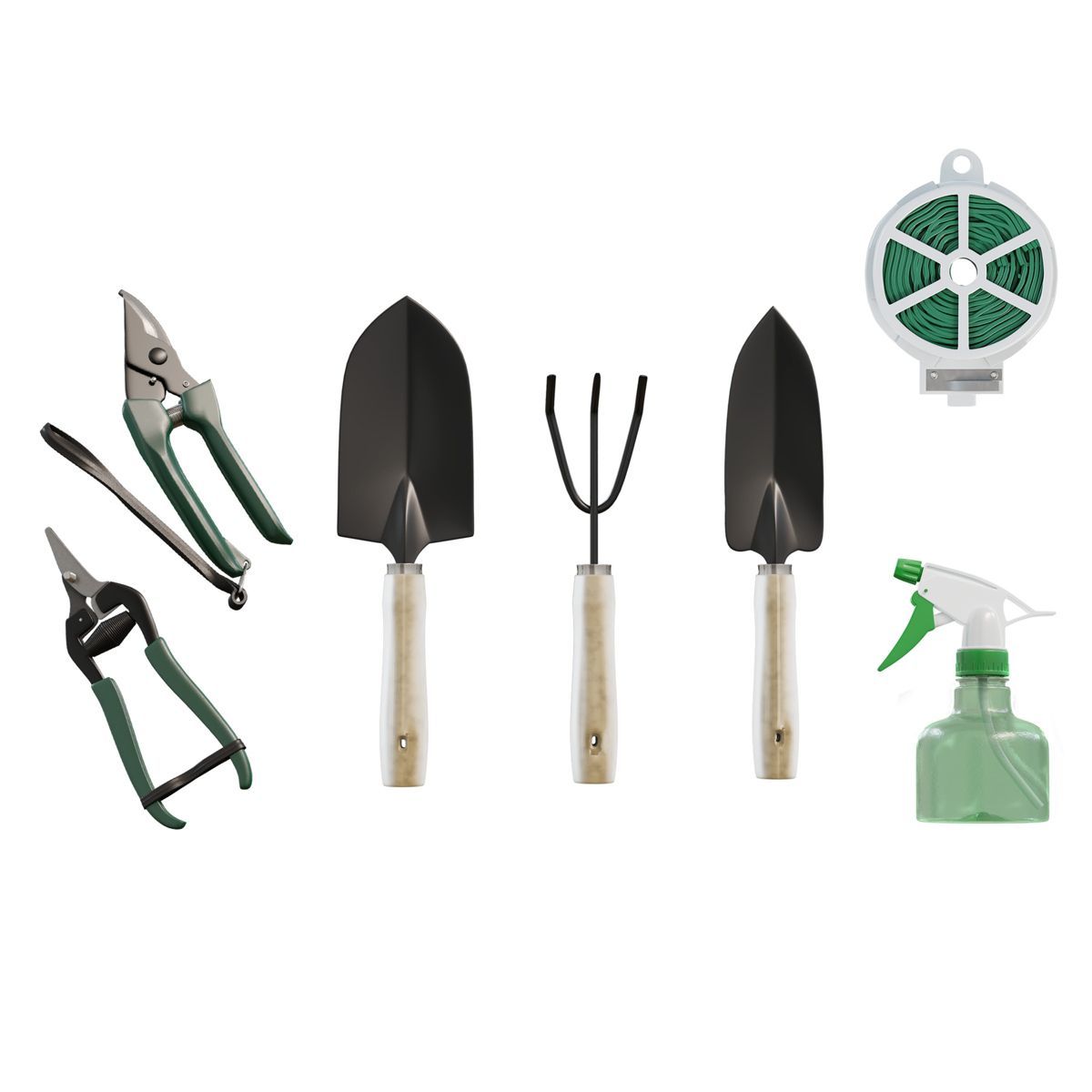 Nature Spring Gardening Tools With 7-Pocket Canvas Tote - Set of 8 | Target